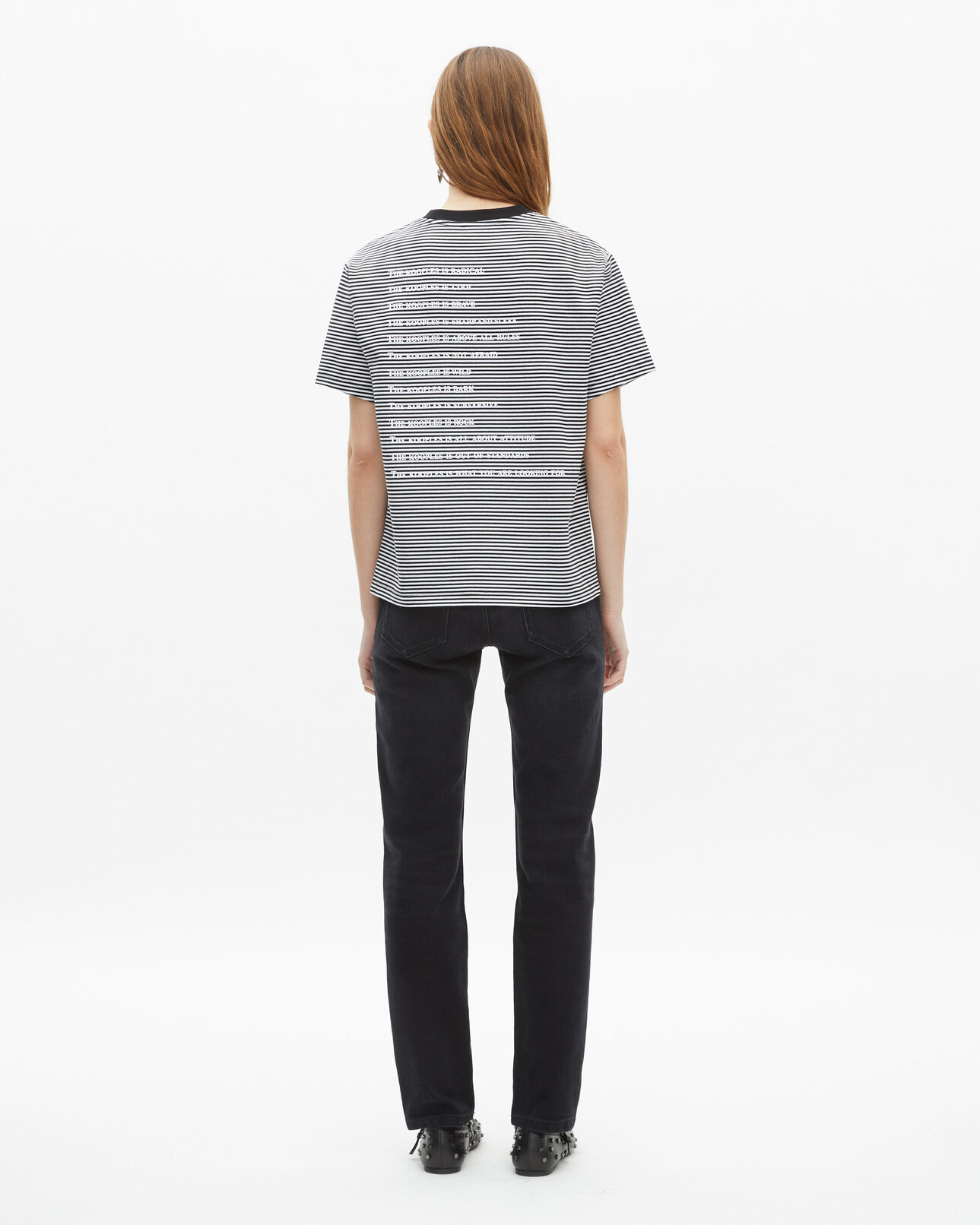 The Kooples FEMME ECRU t-shirt what is à rayures écru