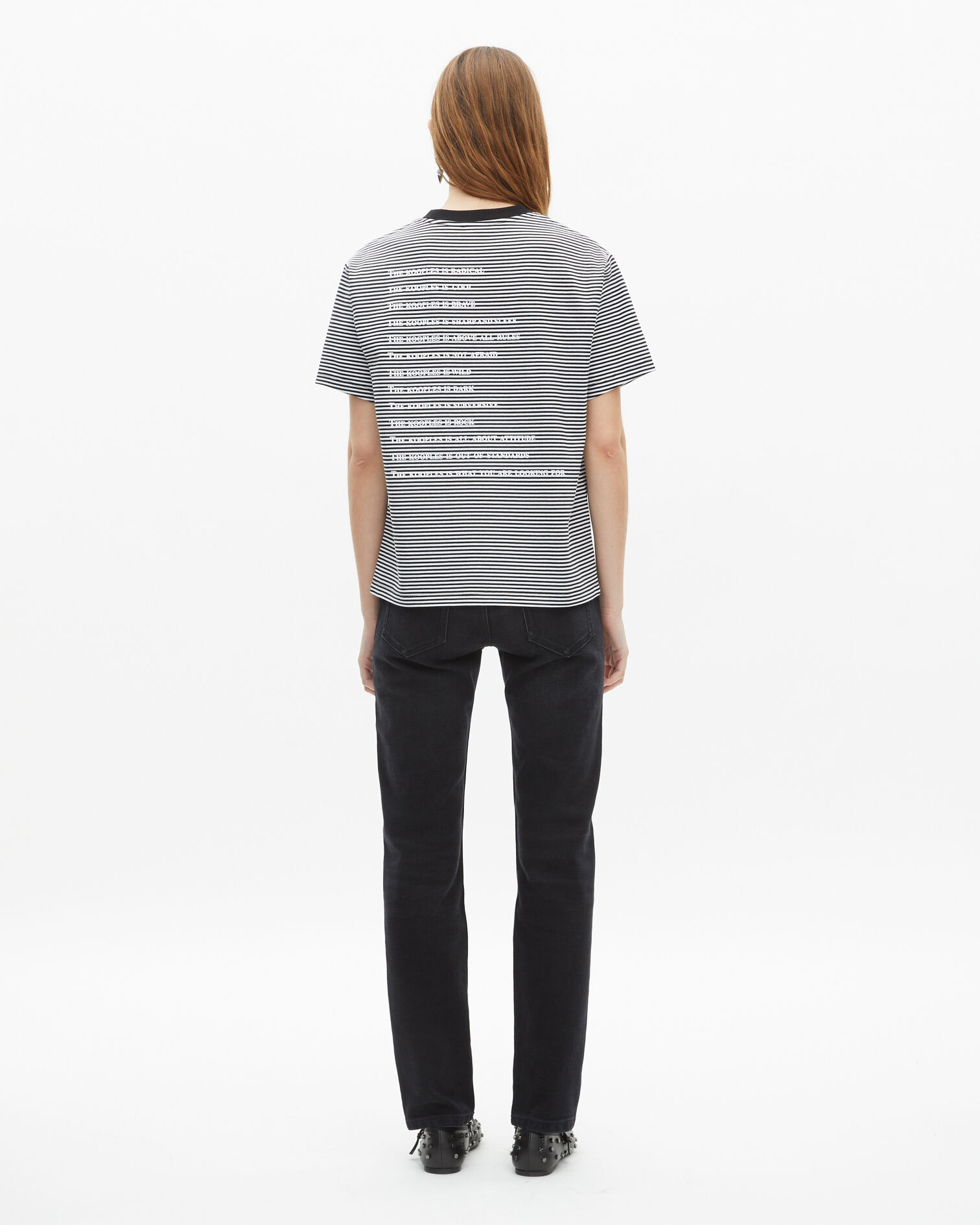 T-shirt What is à rayures écru, ECRU, hi-res image number null