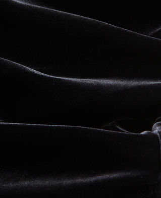 The Kooples FEMME BLACK jupe courte en velours noire