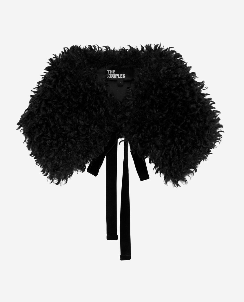 The Kooples FEMME BLACK col en bouclette noir