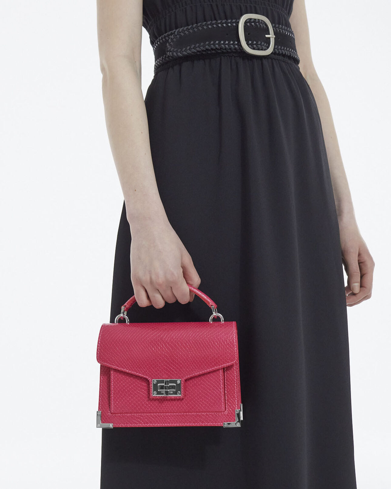 The Kooples DAMEN PINK kleine handtasche emily aus rosa leder