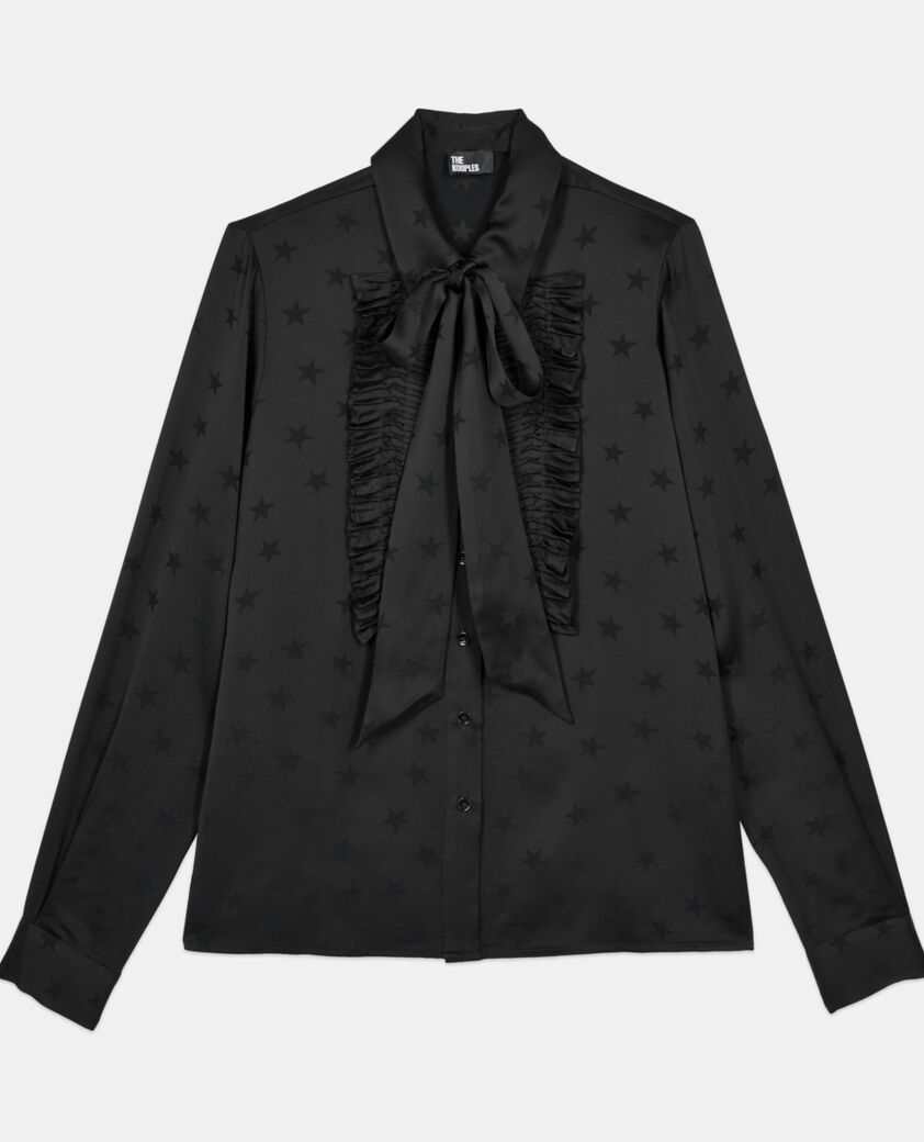 The Kooples WOMEN BLACK black jacquard shirt