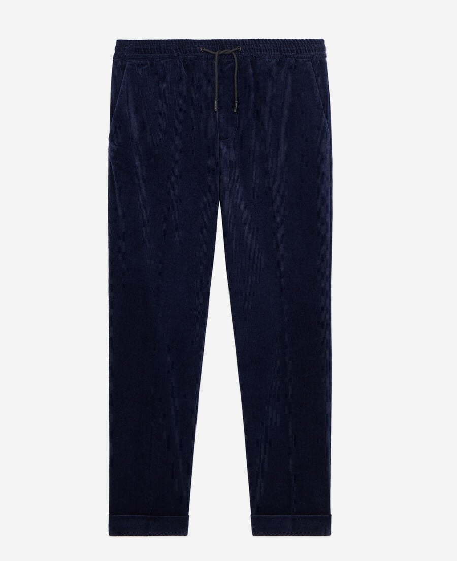 The Kooples MEN NAVY navy blue corduroy trousers