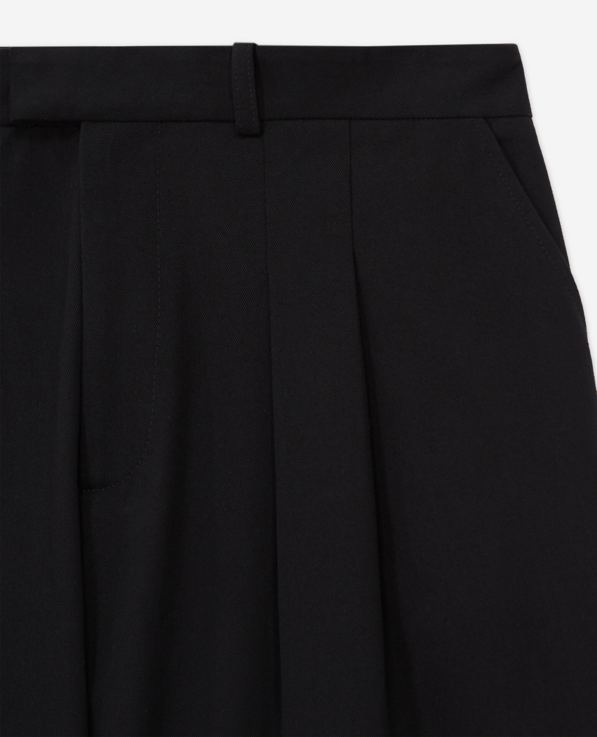 Wide-leg black pants, BLACK, hi-res image number null
