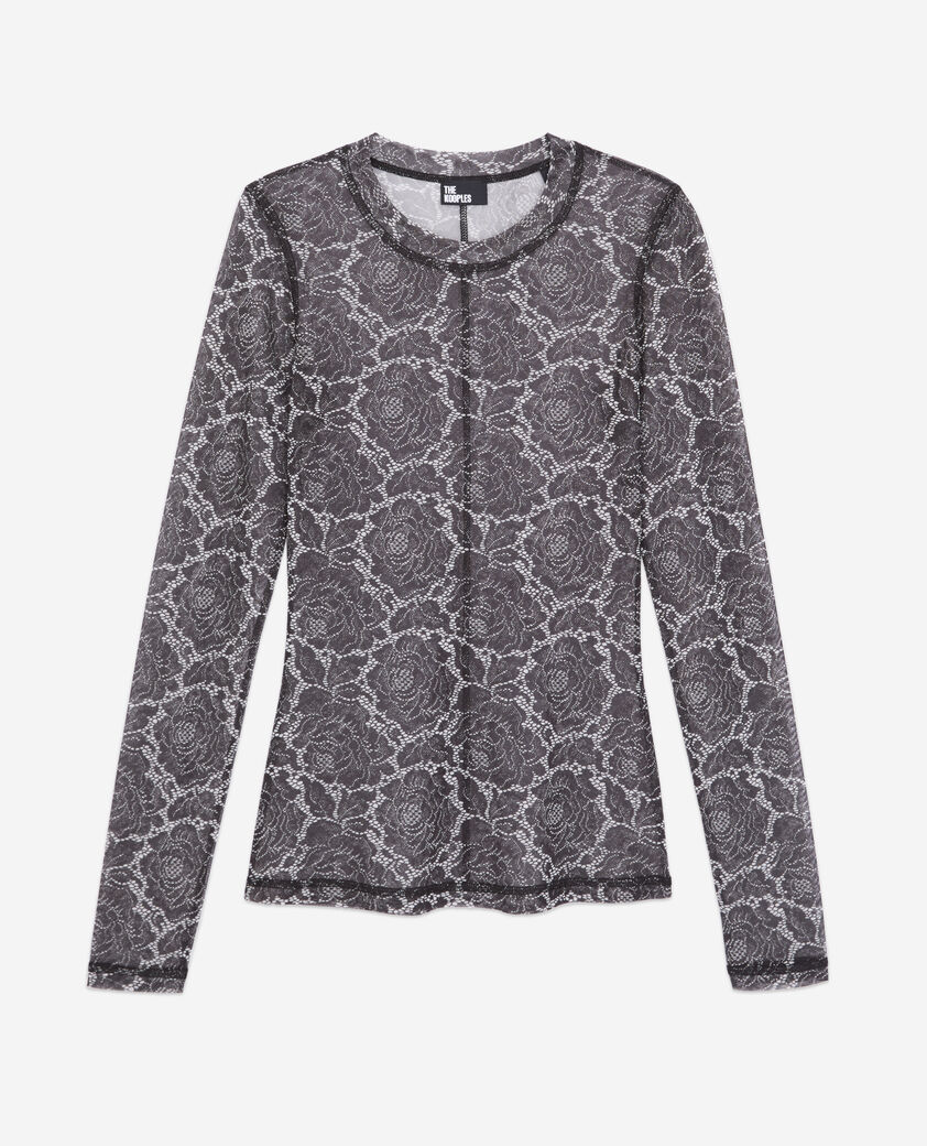 The Kooples WOMEN BLACK printed top