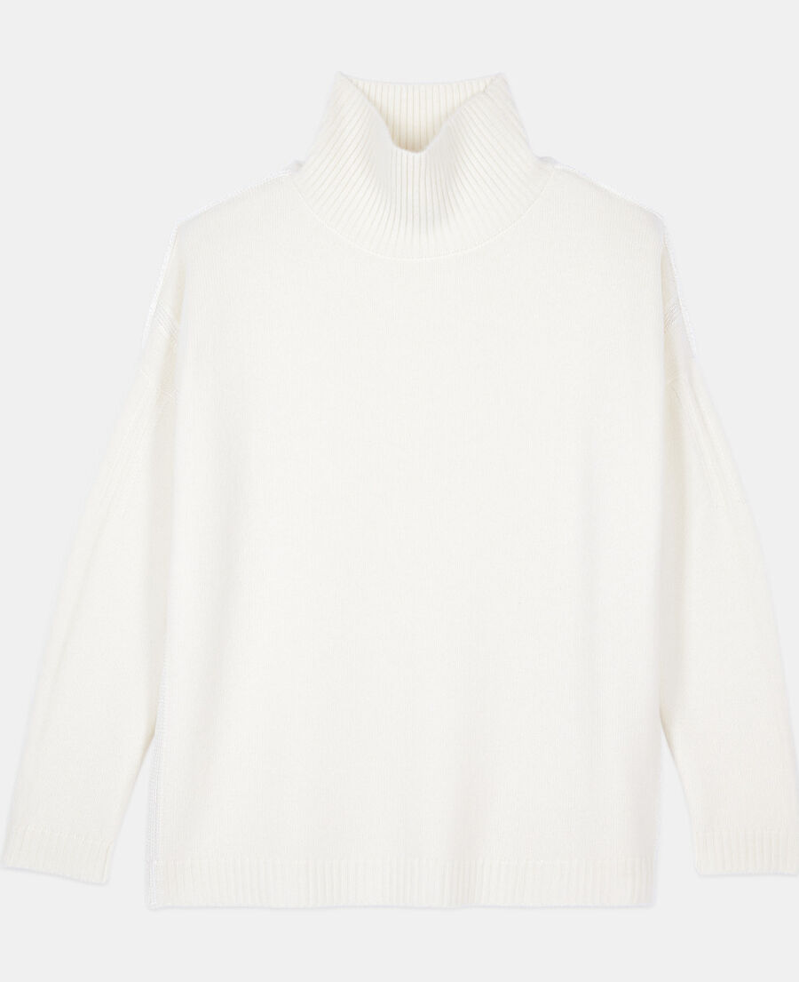 The Kooples FEMME ECRU pull en cachemire écru
