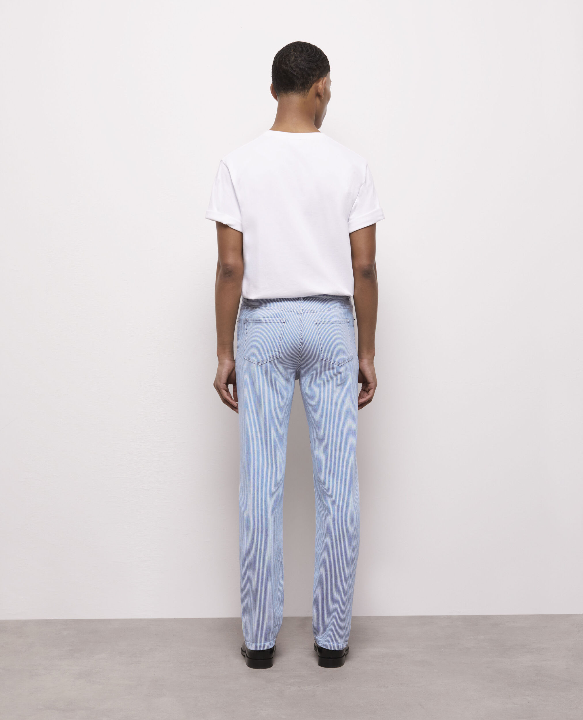 Striped discount jeans men