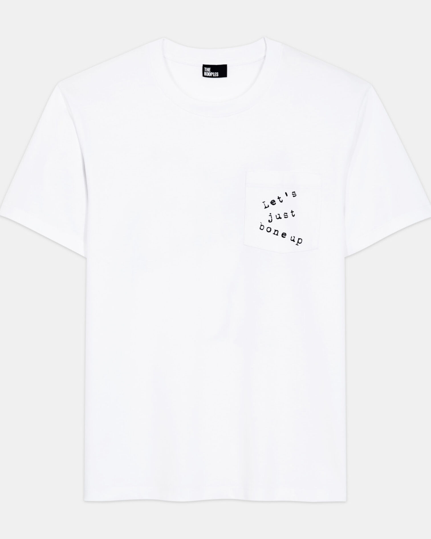 White screen print T-shirt, WHITE, hi-res image number null