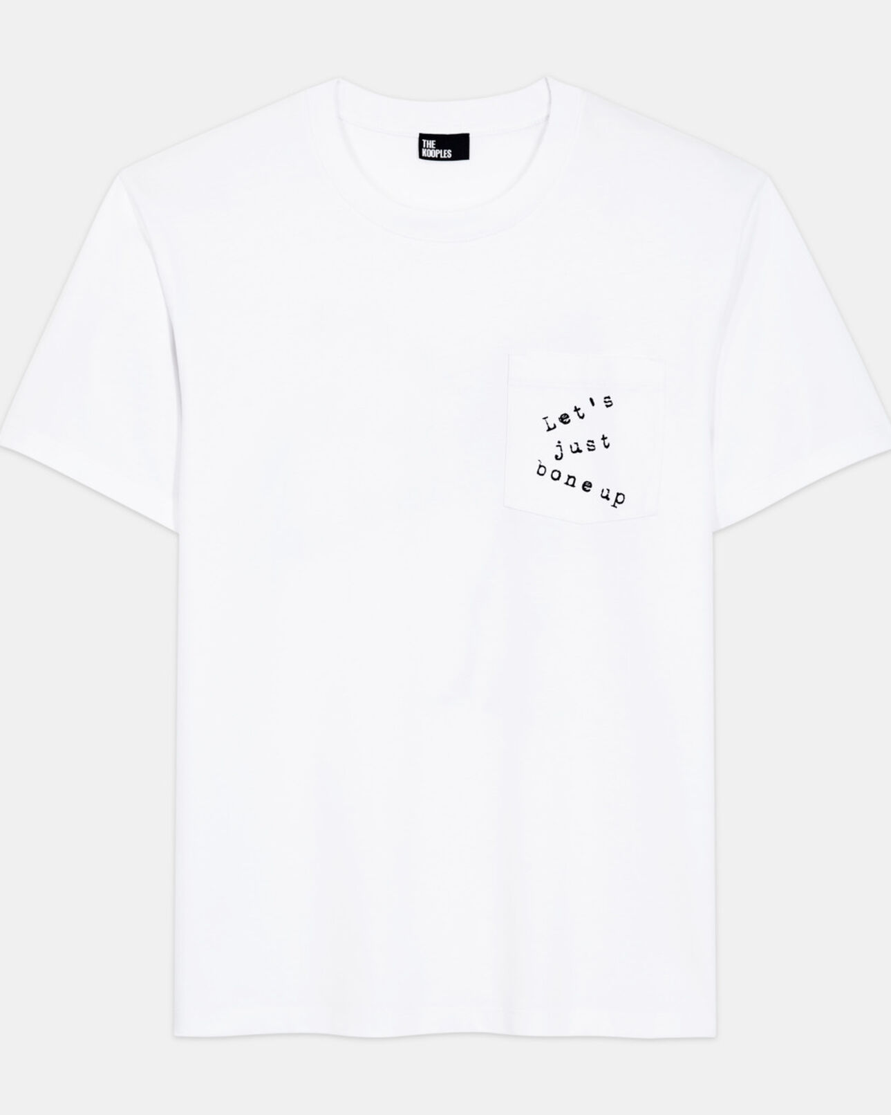 The Kooples MEN WHITE white screen print t-shirt