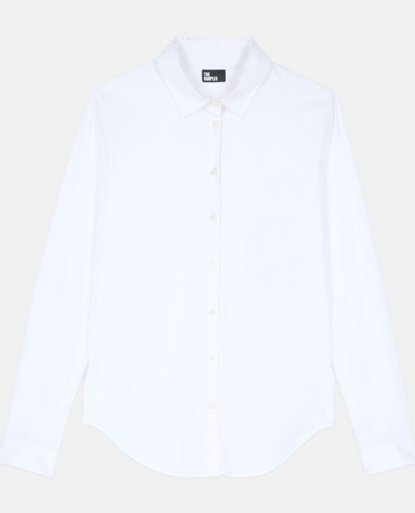The Kooples FEMME WHITE chemise en popeline blanche