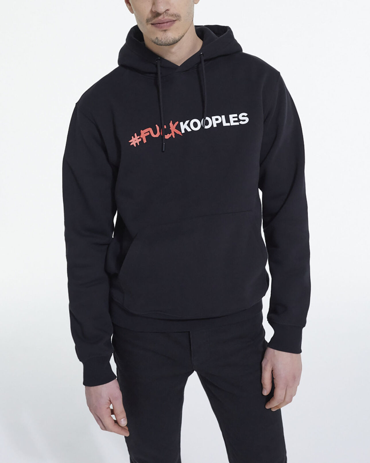 The Kooples HOMME BLACK sweatshirt logo noir