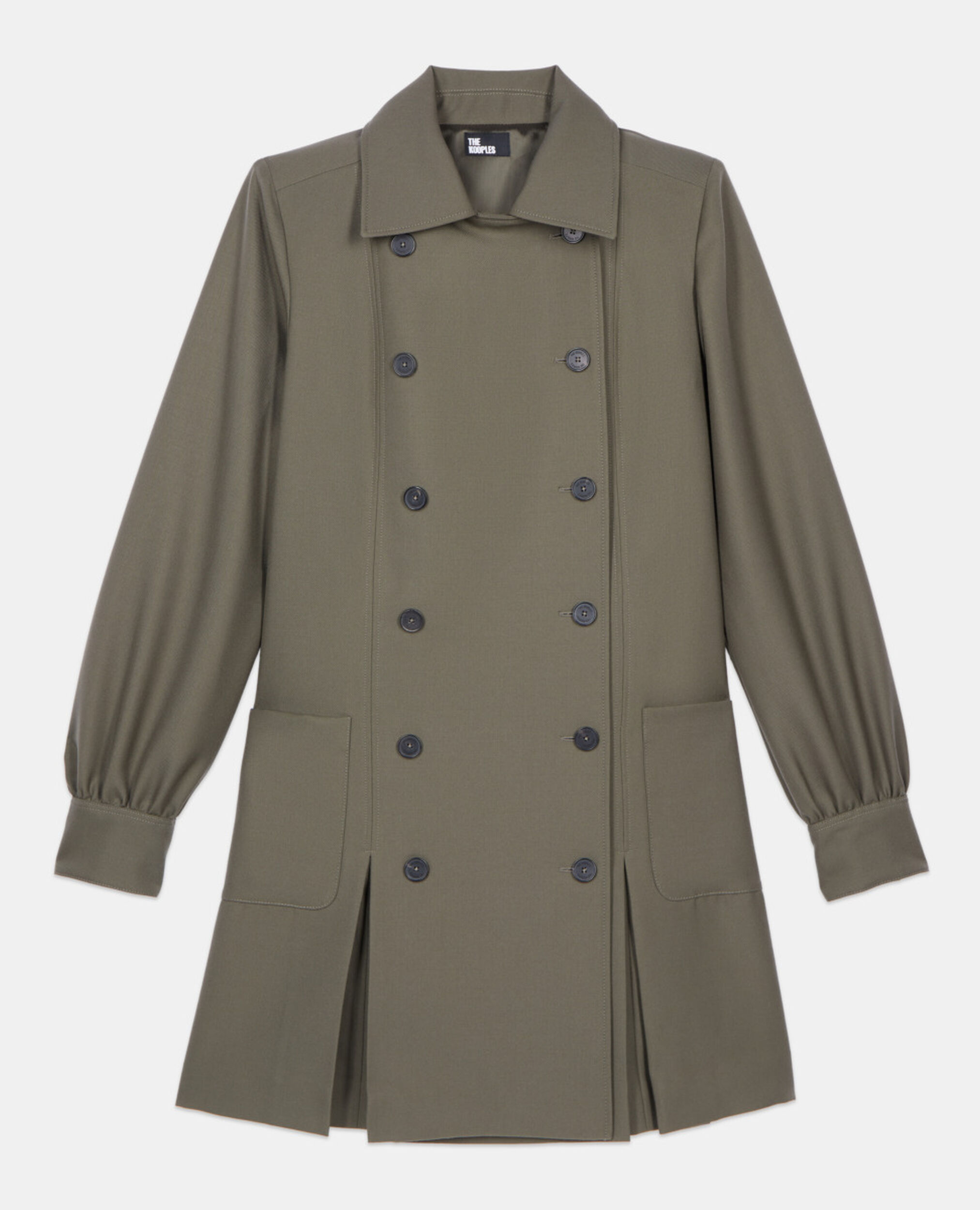 Khaki short tailored dress, KAKI, hi-res image number null