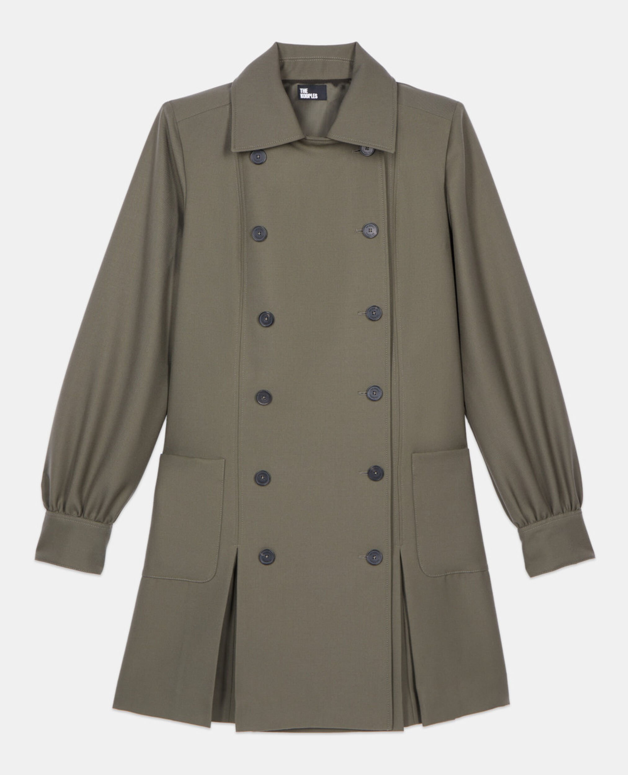Khaki short tailored dress, KAKI, hi-res image number null