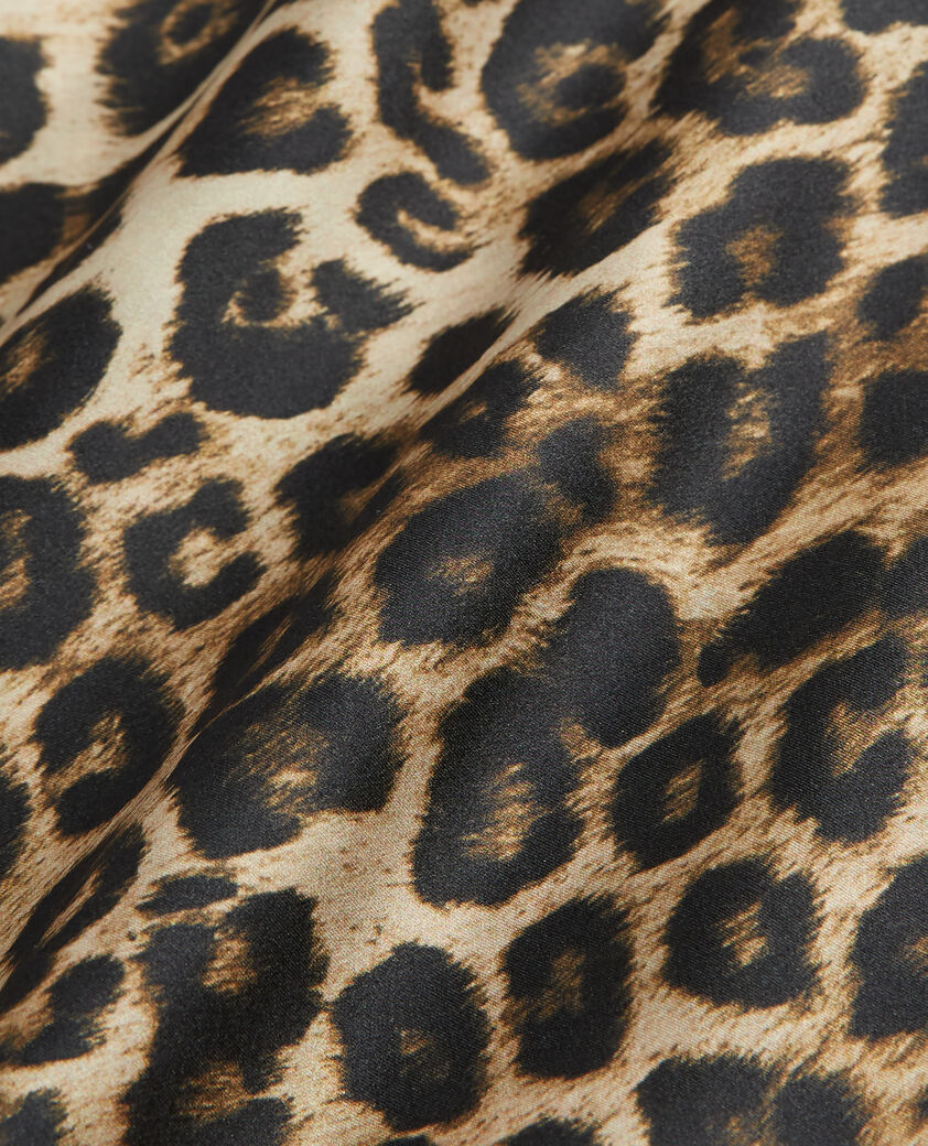 The Kooples FEMME LEOPARD caraco en soie léopard