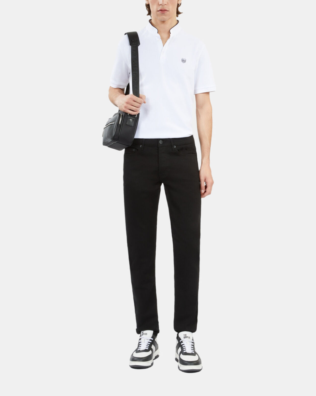 The Kooples HOMBRE WHITE camisa polo blanca piqué algodón