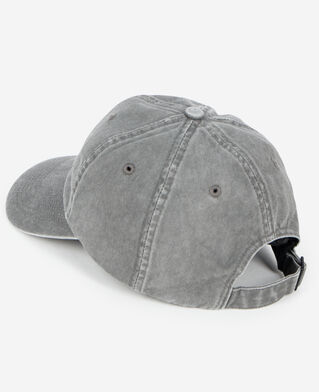 The Kooples MIXTE BLACK WASHED casquette logo brodé noire