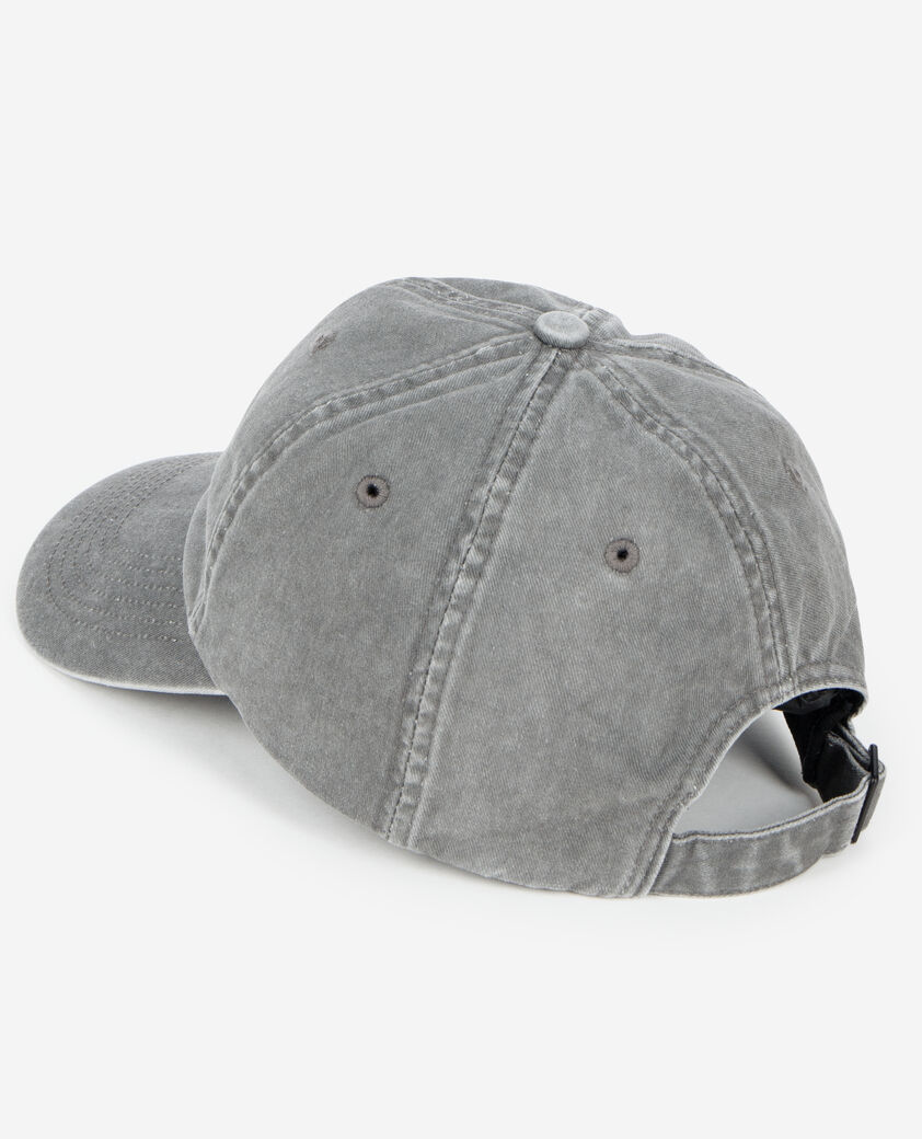 The Kooples MIXTE BLACK WASHED casquette logo brodé noire