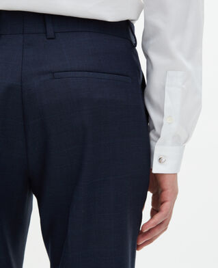 The Kooples HERREN NAVY marineblaue slim-fit-anzughose aus wolle