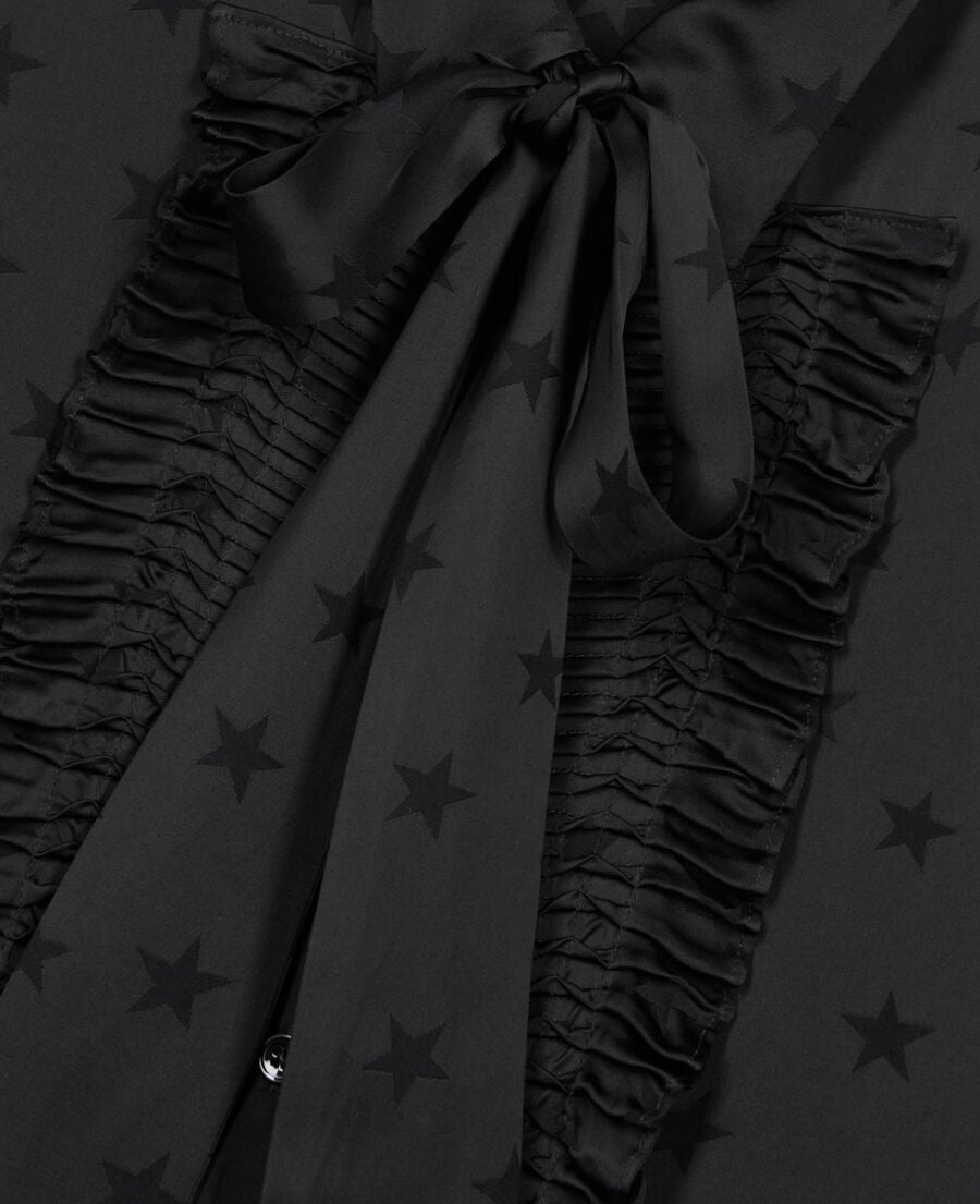 The Kooples WOMEN BLACK black jacquard shirt