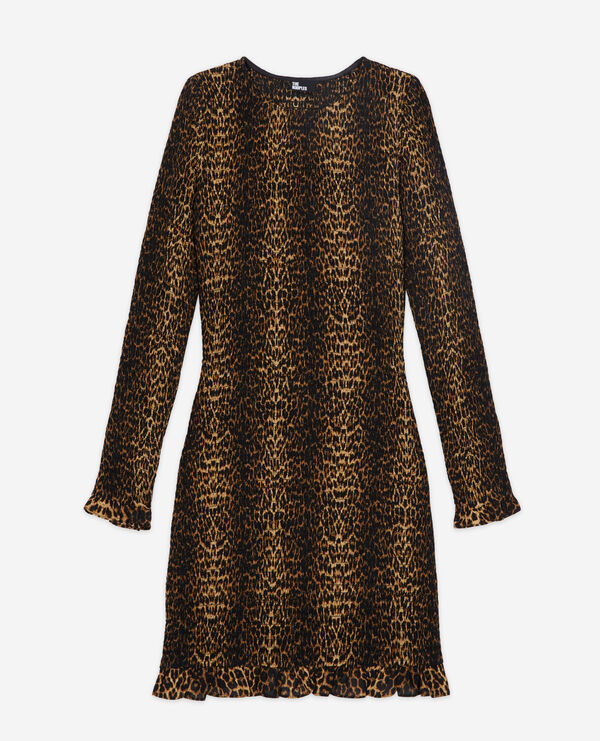 Leopard print short dress