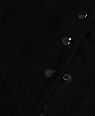 The Kooples FEMME BLACK robe en cuir noire