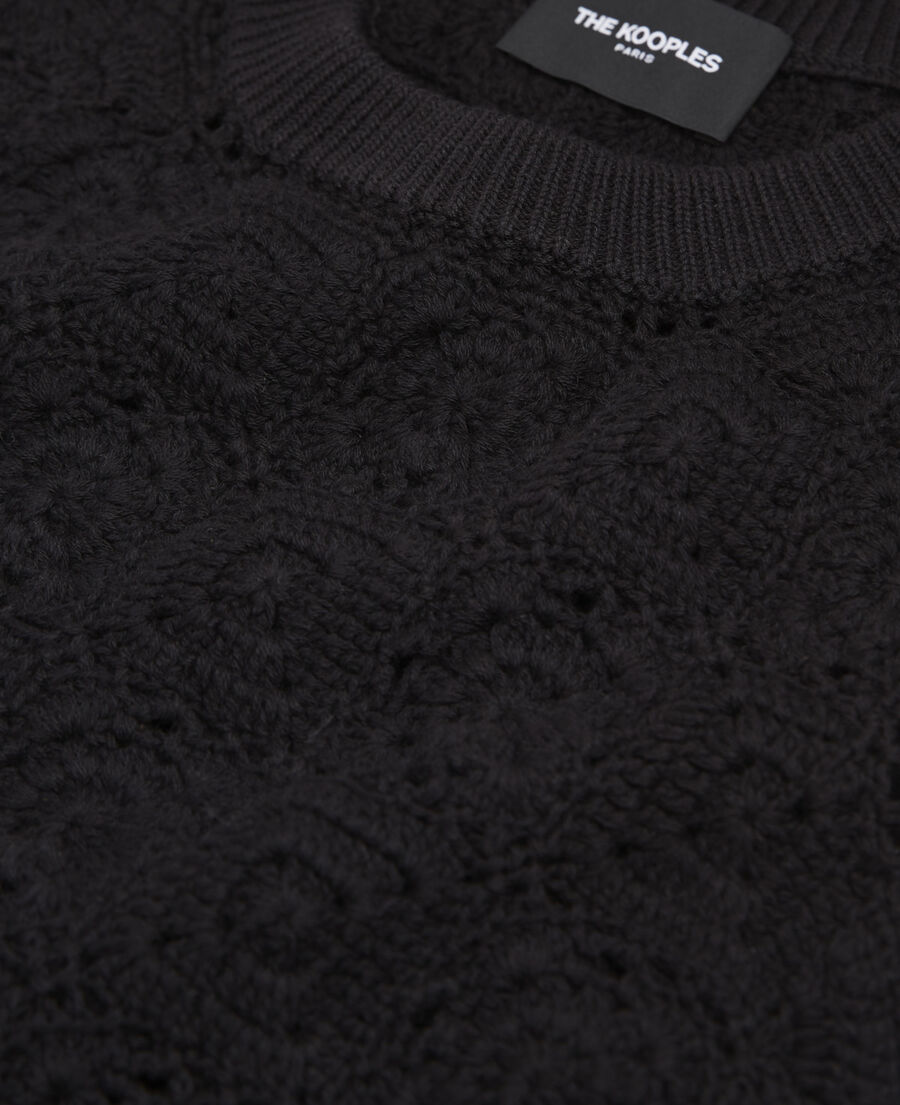 kurzes schwarzes baumwoll-kleid ohne ärmel