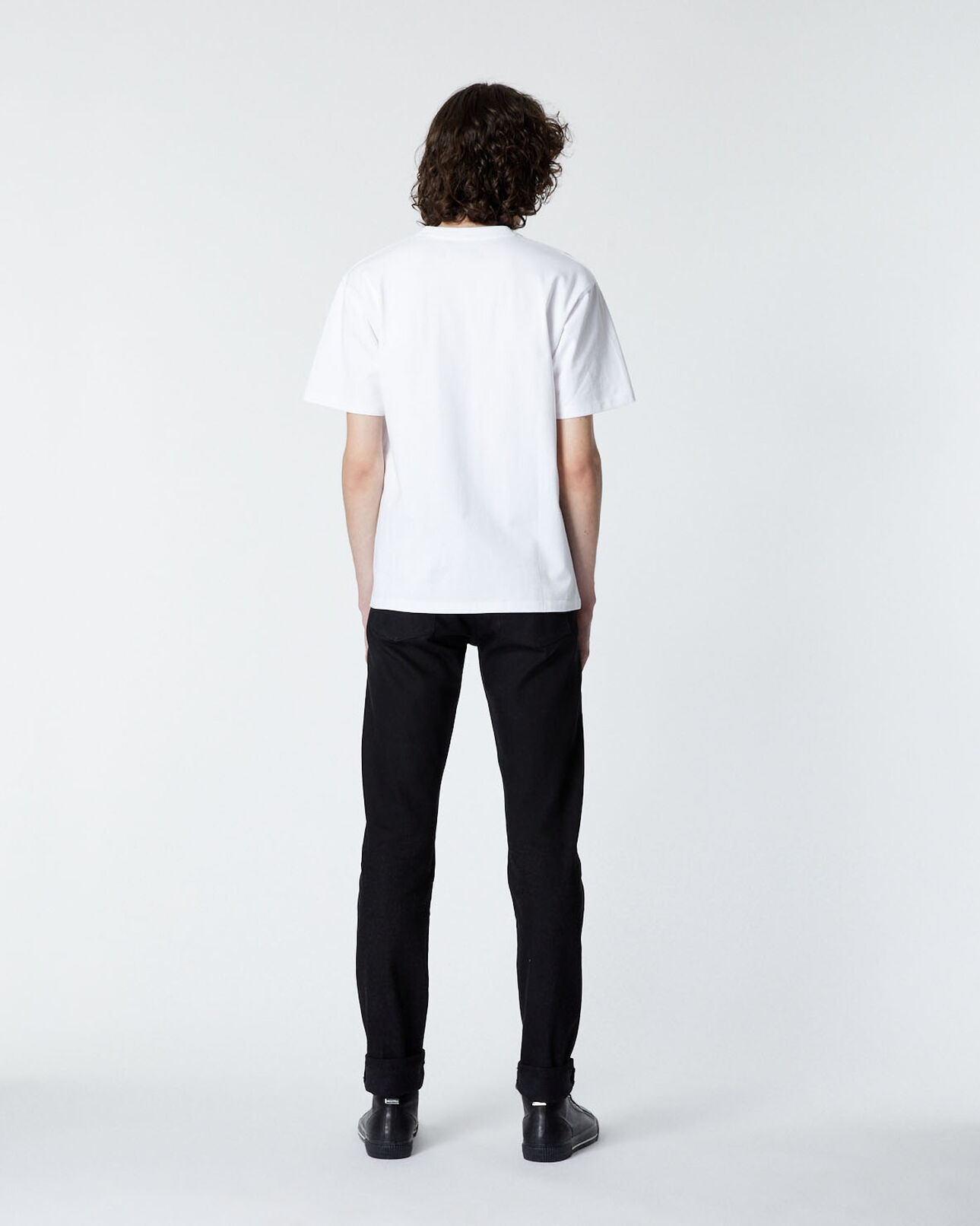 The Kooples MEN WHITE cotton white t-shirt with logo tangled up