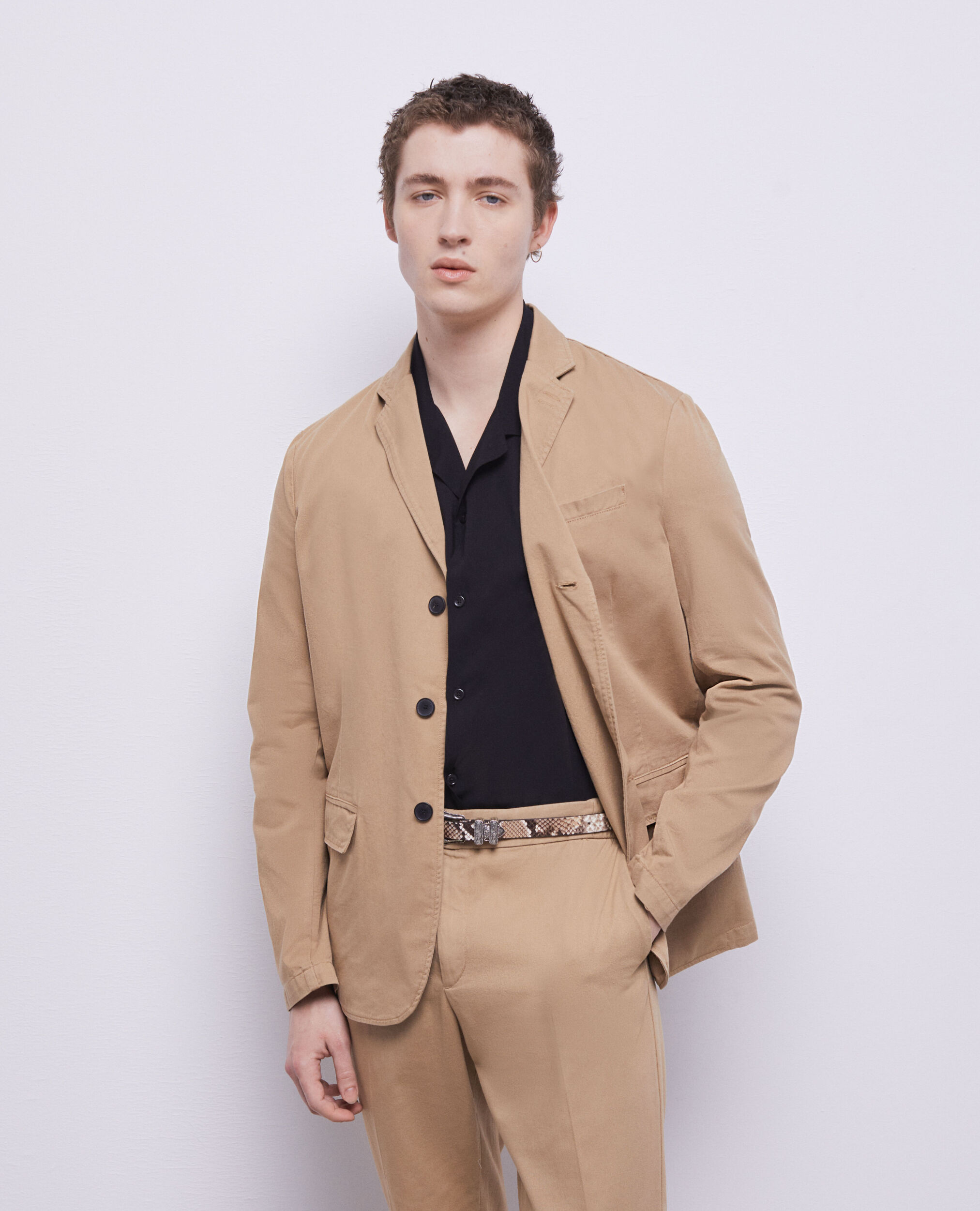 Tan suit jacket mens outlet