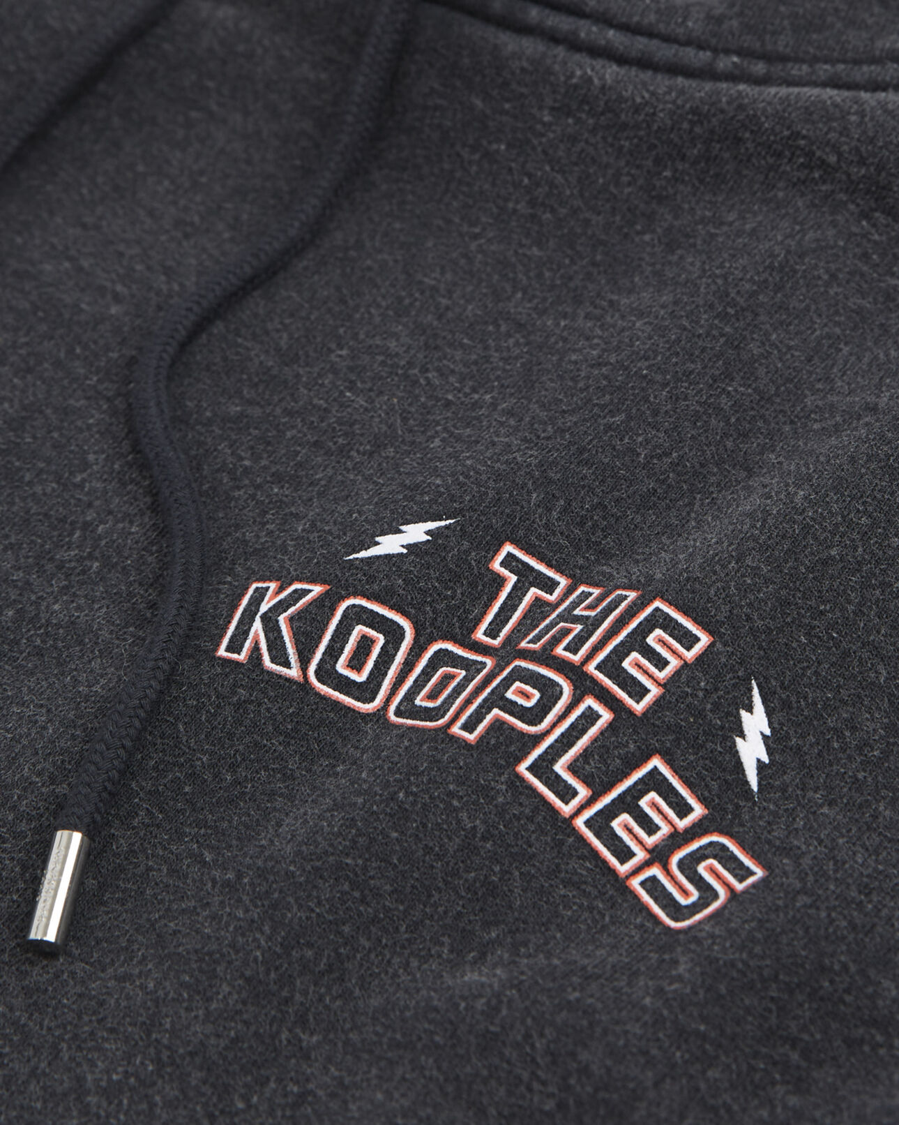 The Kooples FEMME BLACK WASHED sweat noir imprimé aigle logo the kooples