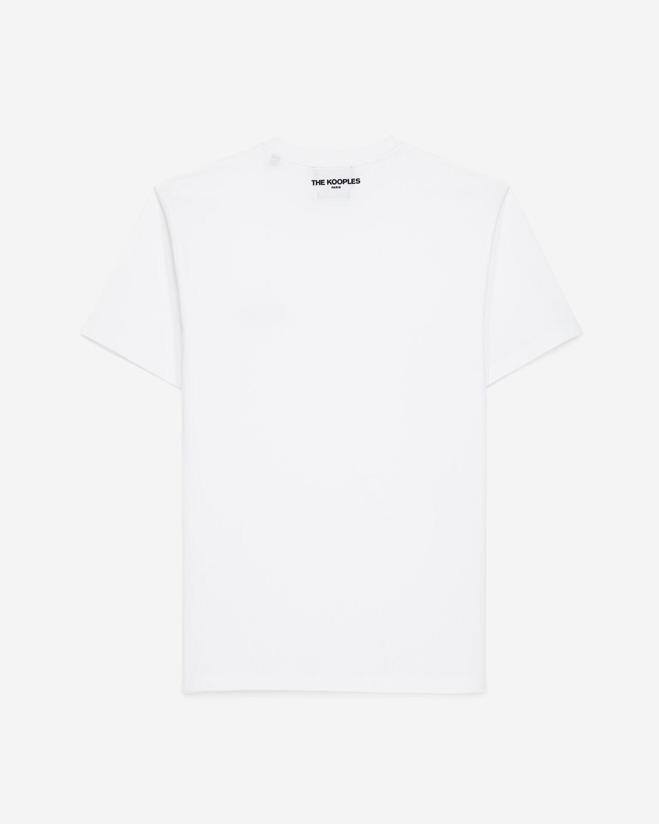 The Kooples MEN WHITE white cotton t-shirt with breast writing