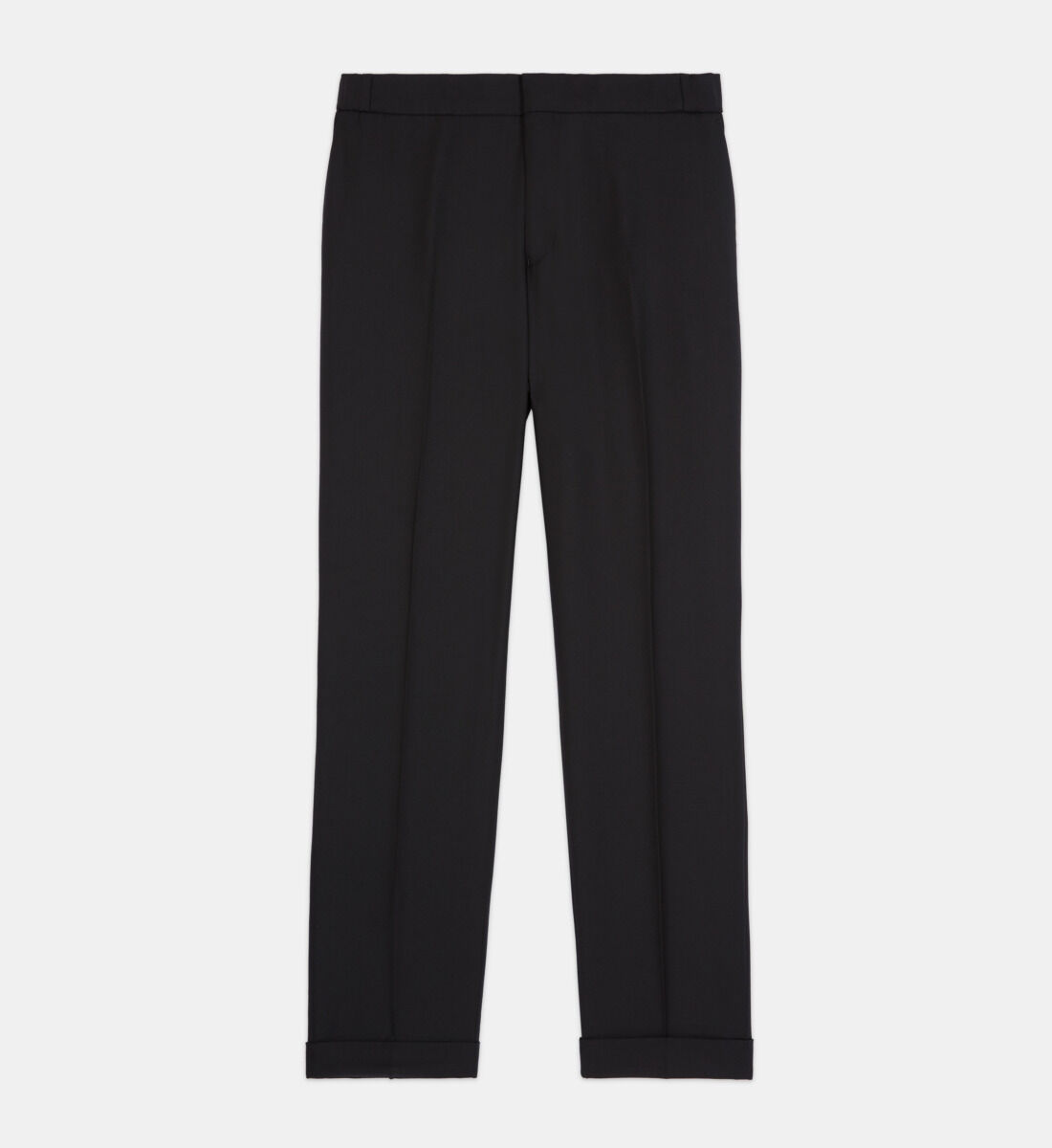 Black wool shop pants
