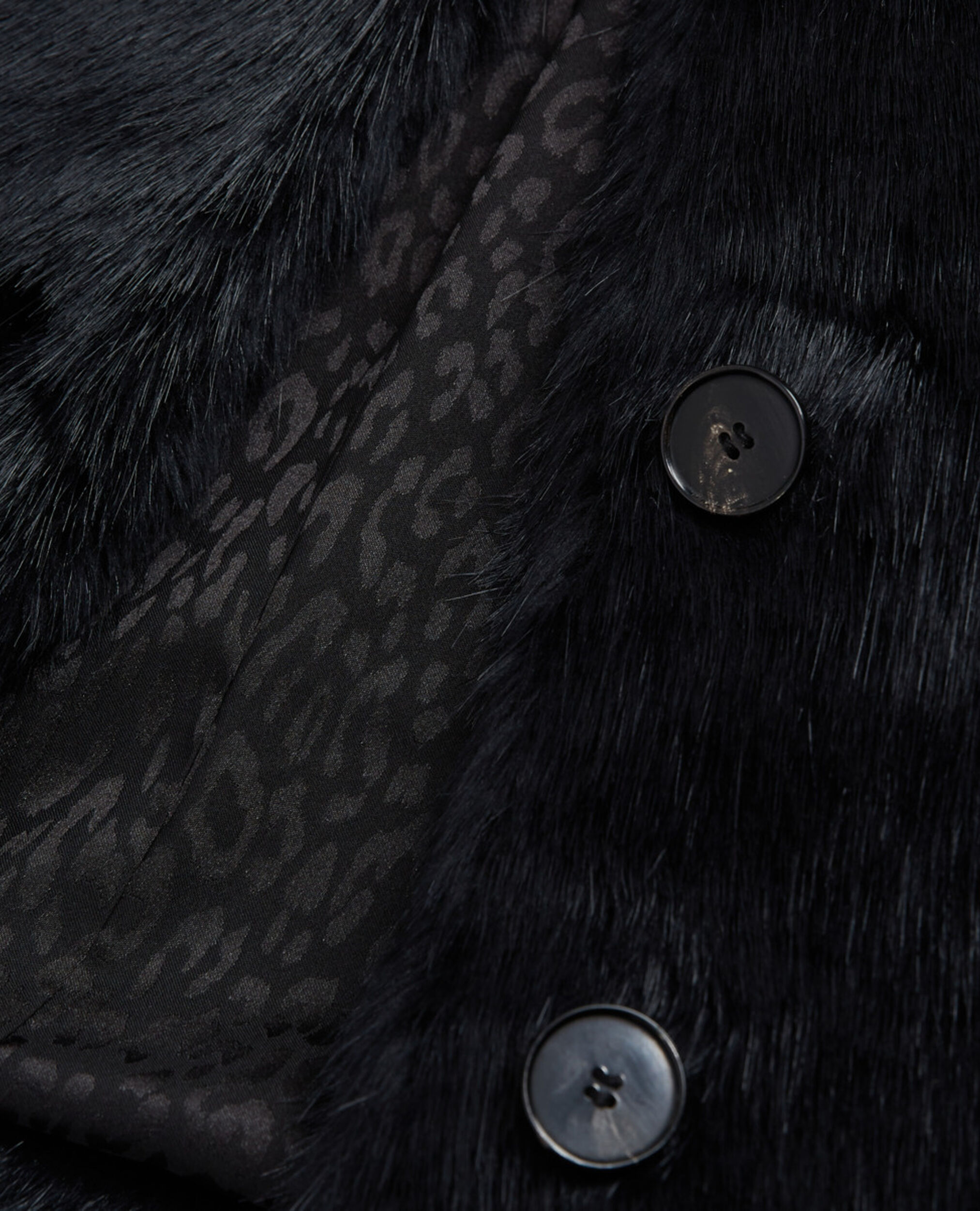 Fausse fourrure noire, BLACK, hi-res image number null
