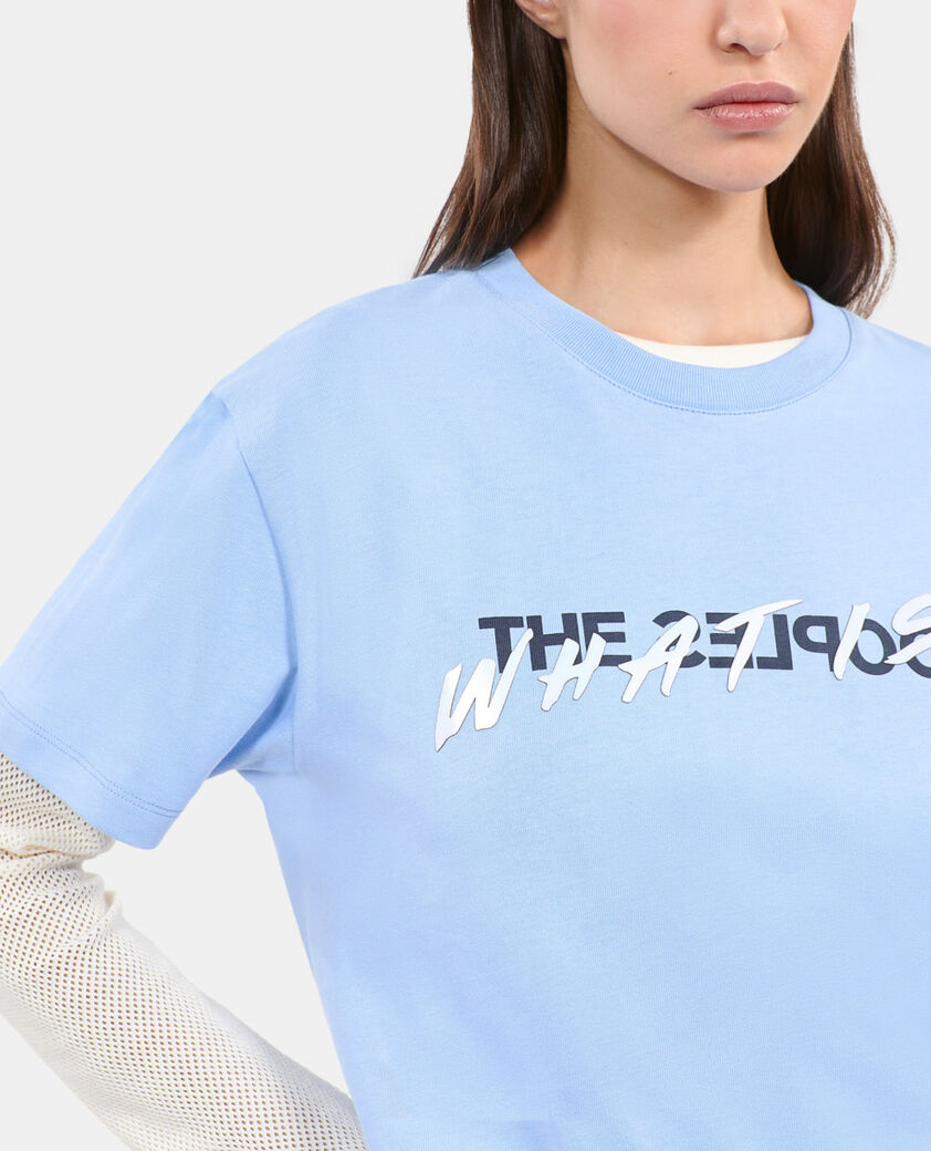 The Kooples FEMME BLUE WHITE t-shirt what is bleu clair