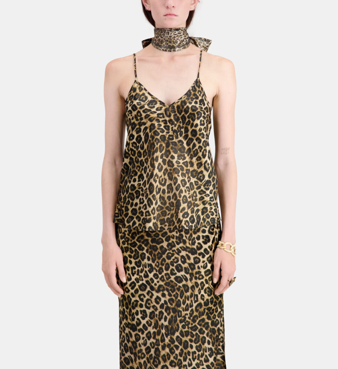Silk leopard dress deals