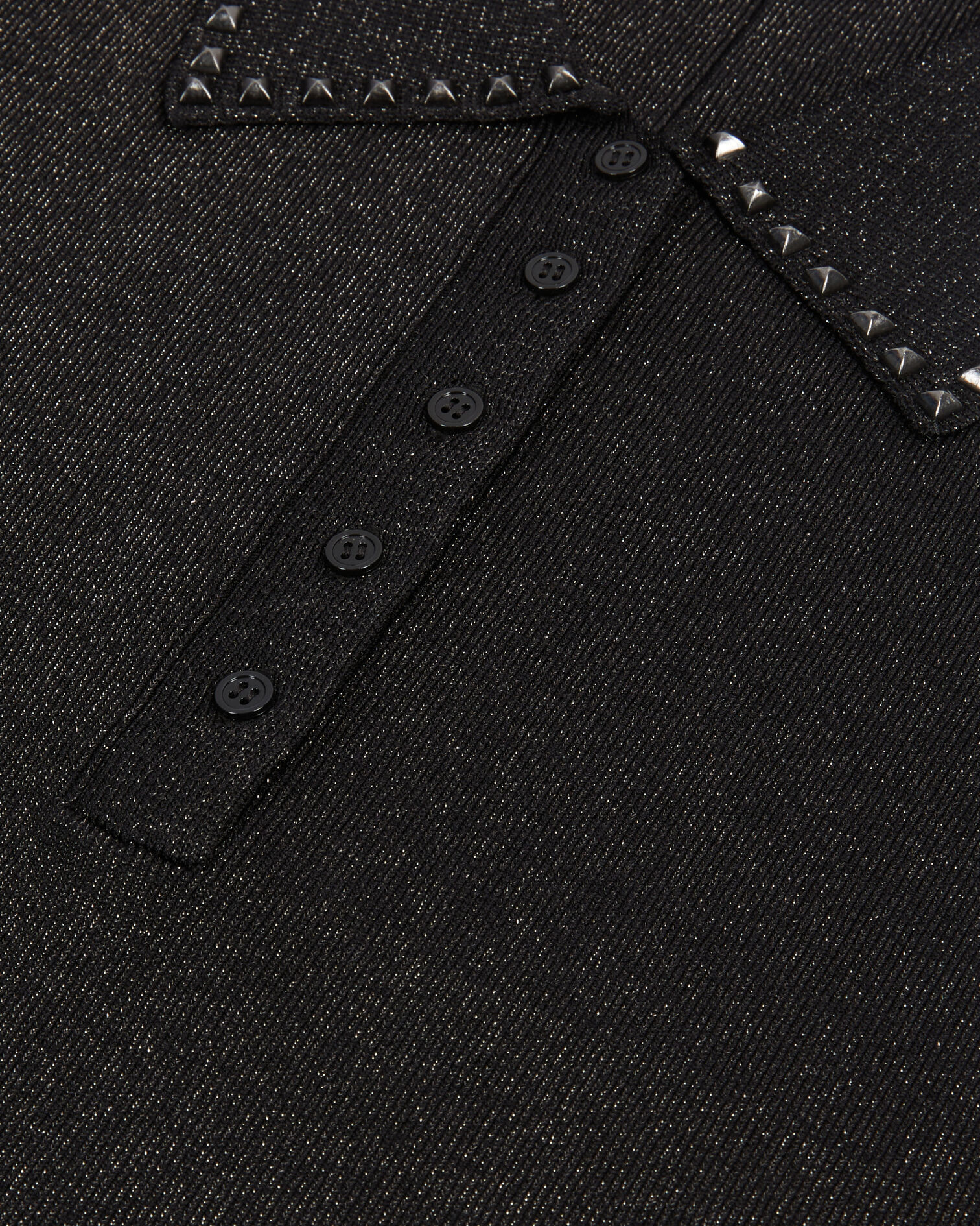 Black mesh polo t-shirt, BLACK, hi-res image number null
