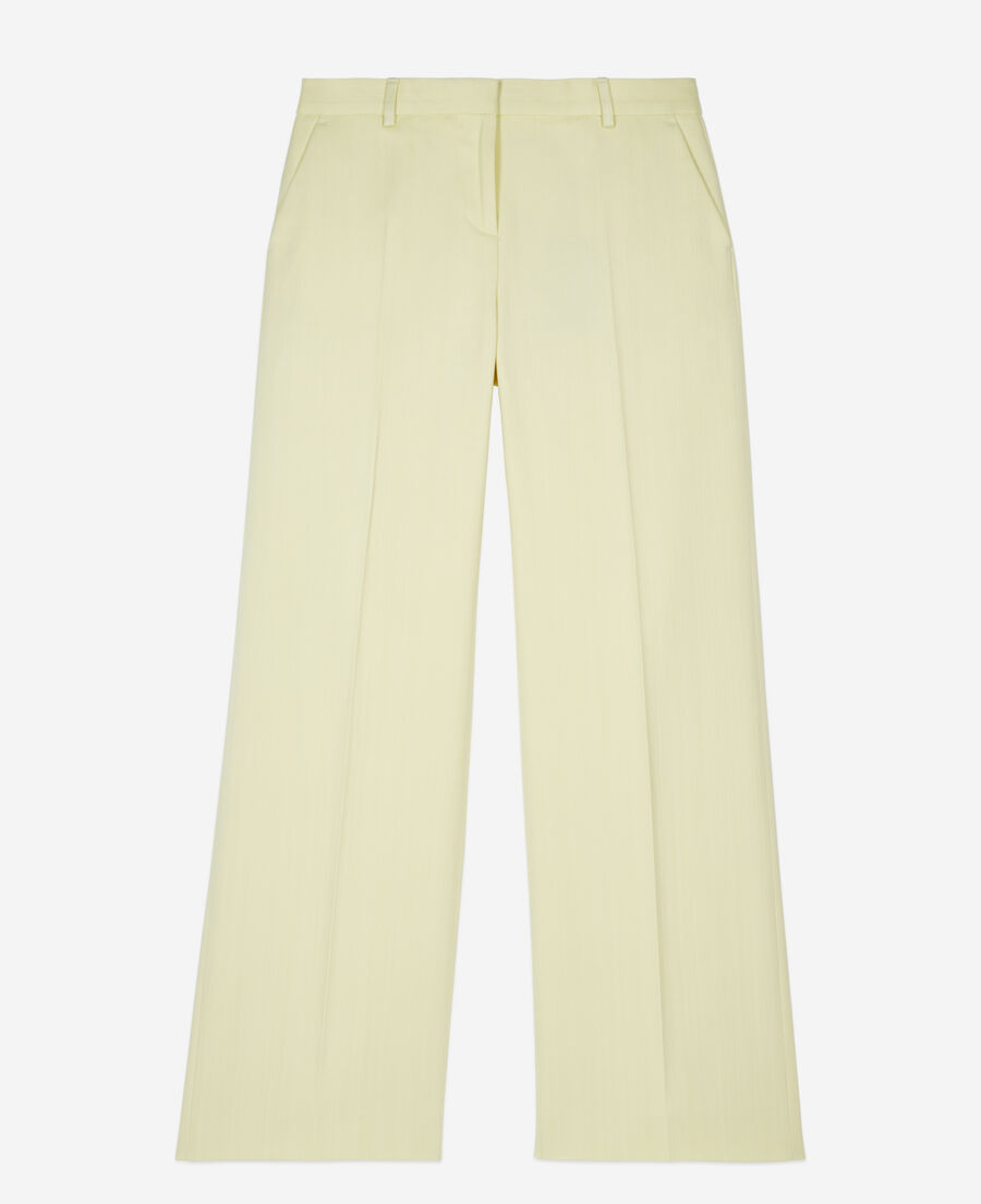 The Kooples FEMME BRIGHT YELLOW pantalon tailleur jaune clair