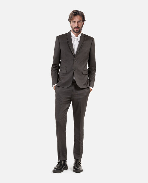 The Kooples HOMBRE DARK GREY traje de chaqueta de lana gris príncipe de gales