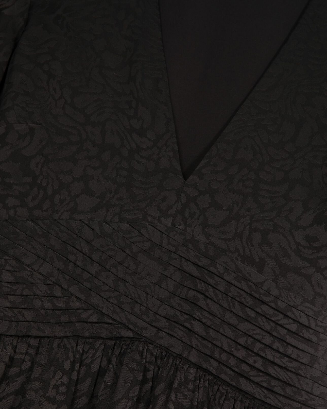 The Kooples WOMEN BLACK black jacquard maxi dress