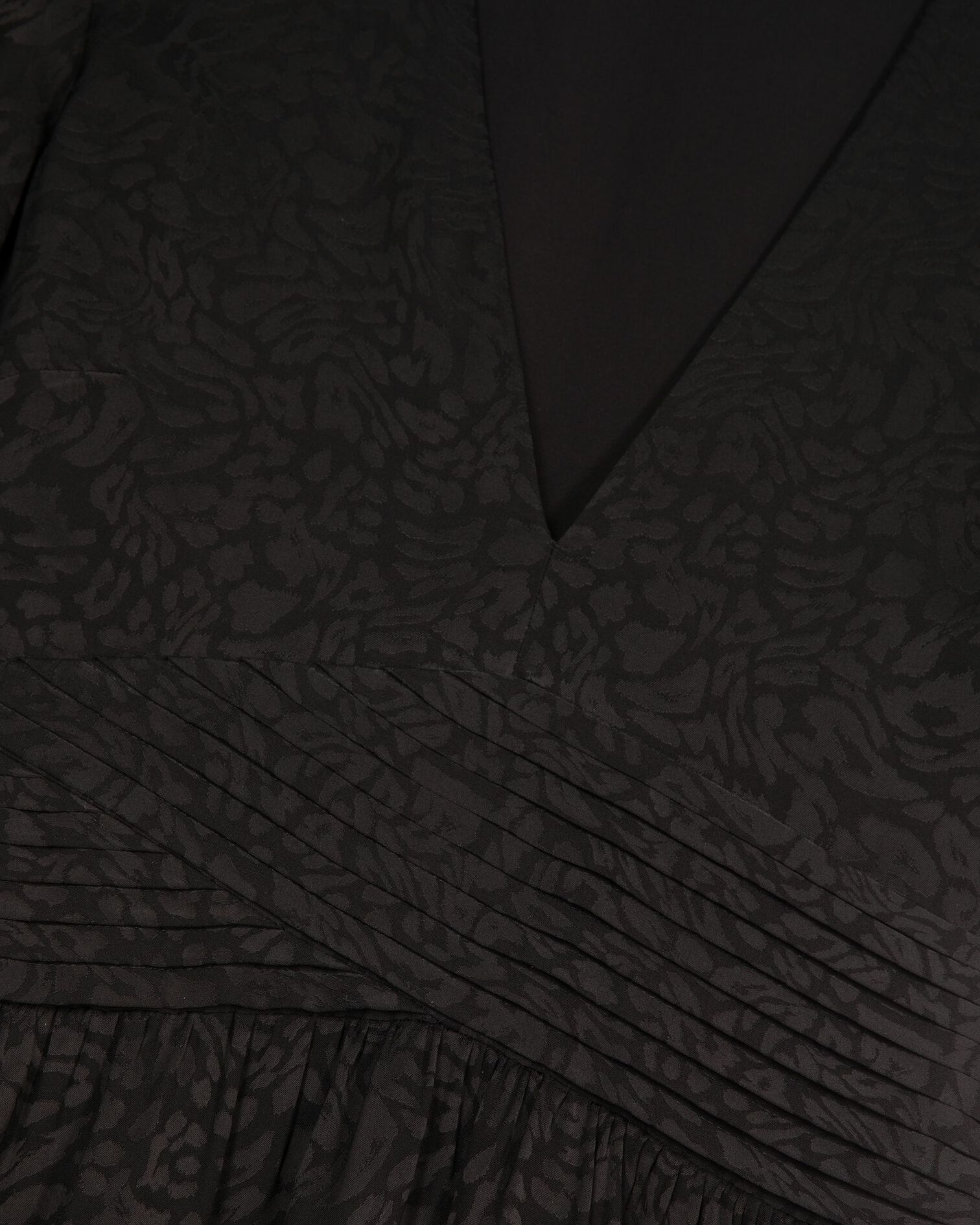 Black jacquard maxi dress, BLACK, hi-res image number null
