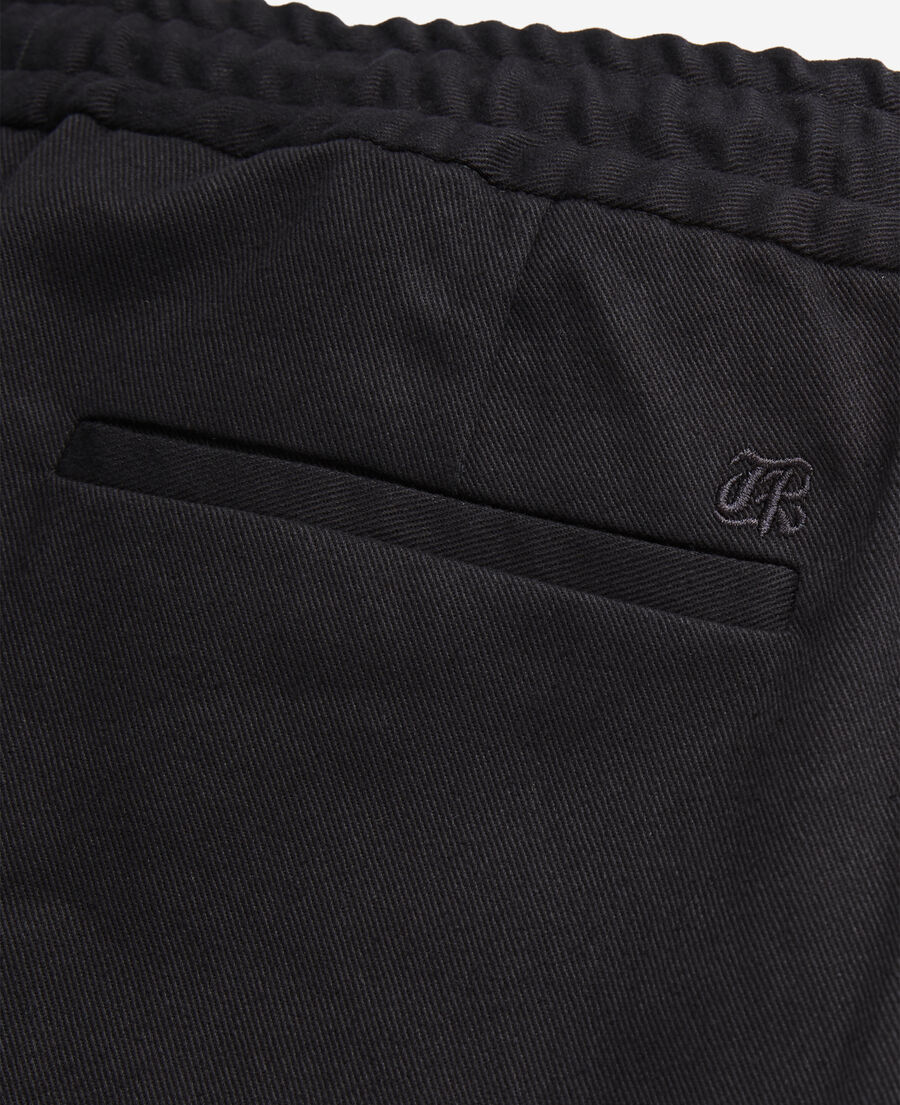 pantalon noir en coton