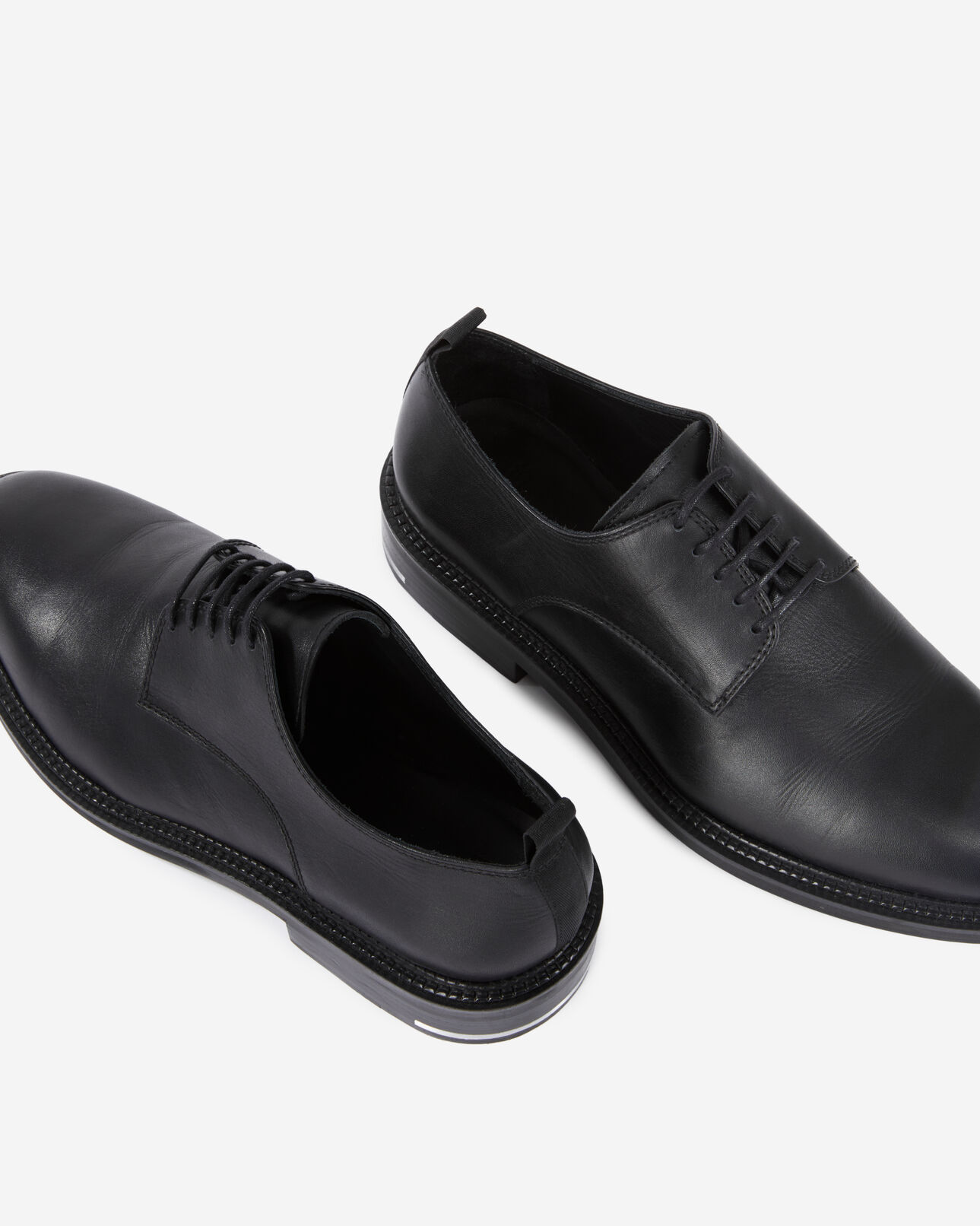The Kooples HOMME BLACK chaussures à lacets en cuir noires