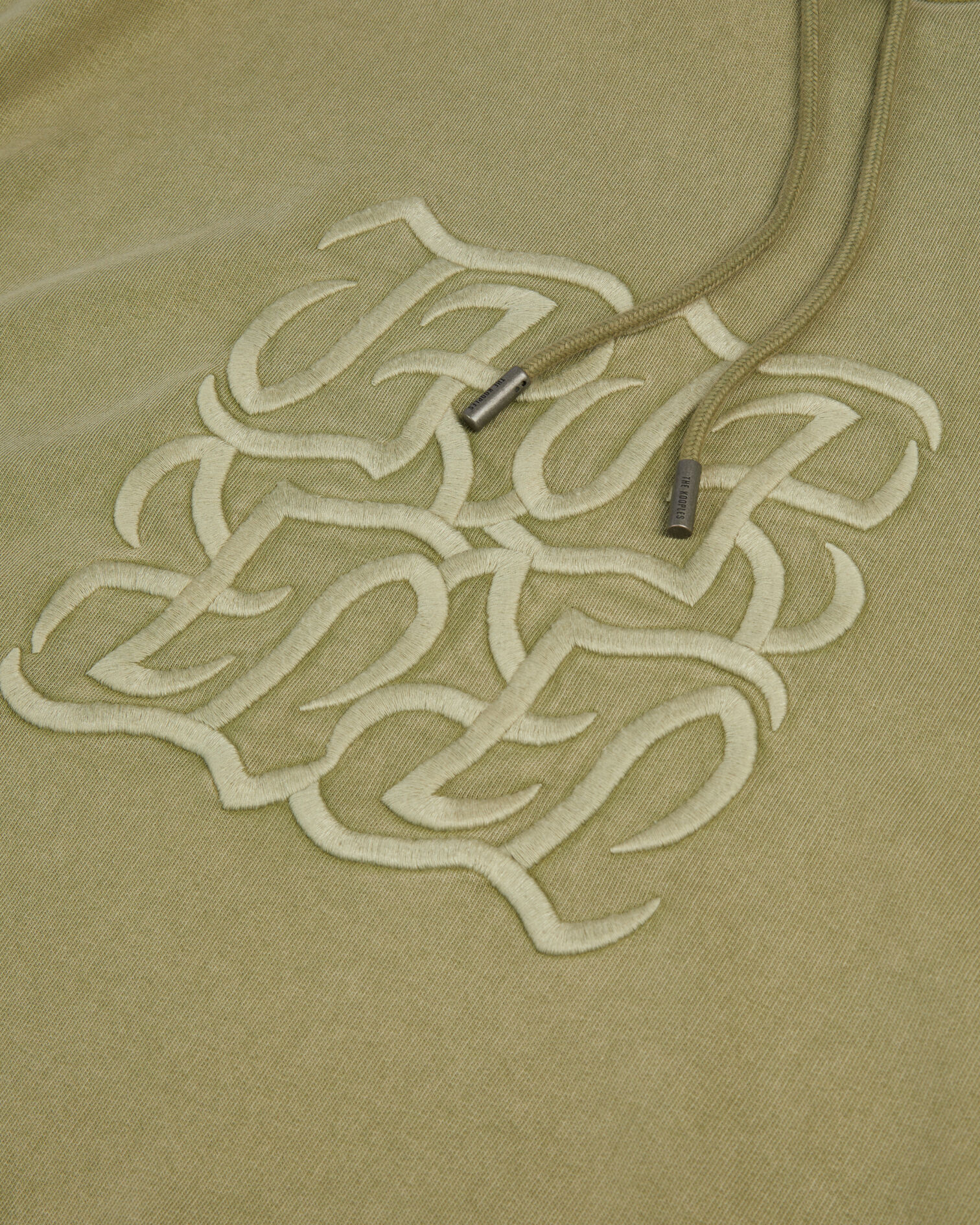 Hellgrünes Kapuzensweatshirt mit Logo, KAKI GREY, hi-res image number null