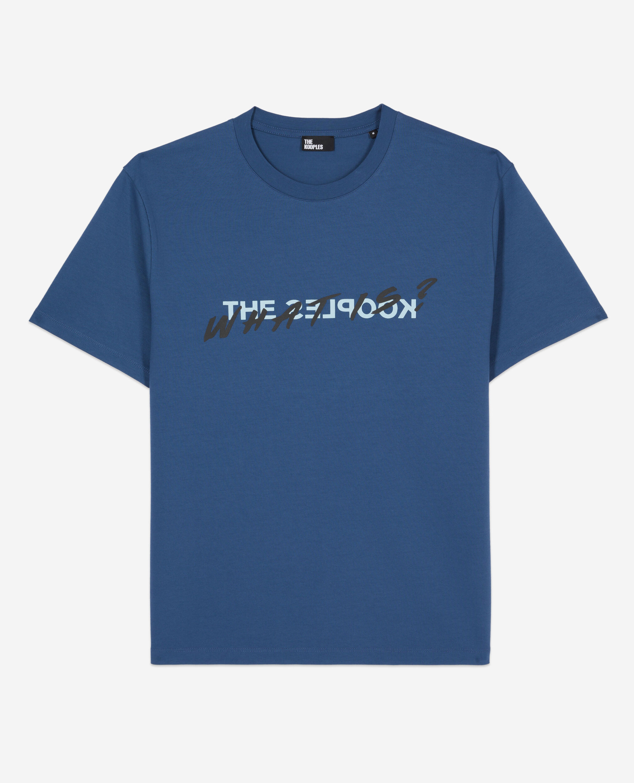 Royal blue What is t-shirt, MIDDLE NAVY, hi-res image number null