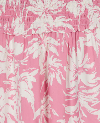 The Kooples F PINK-WHITE short printed skirt with smocks