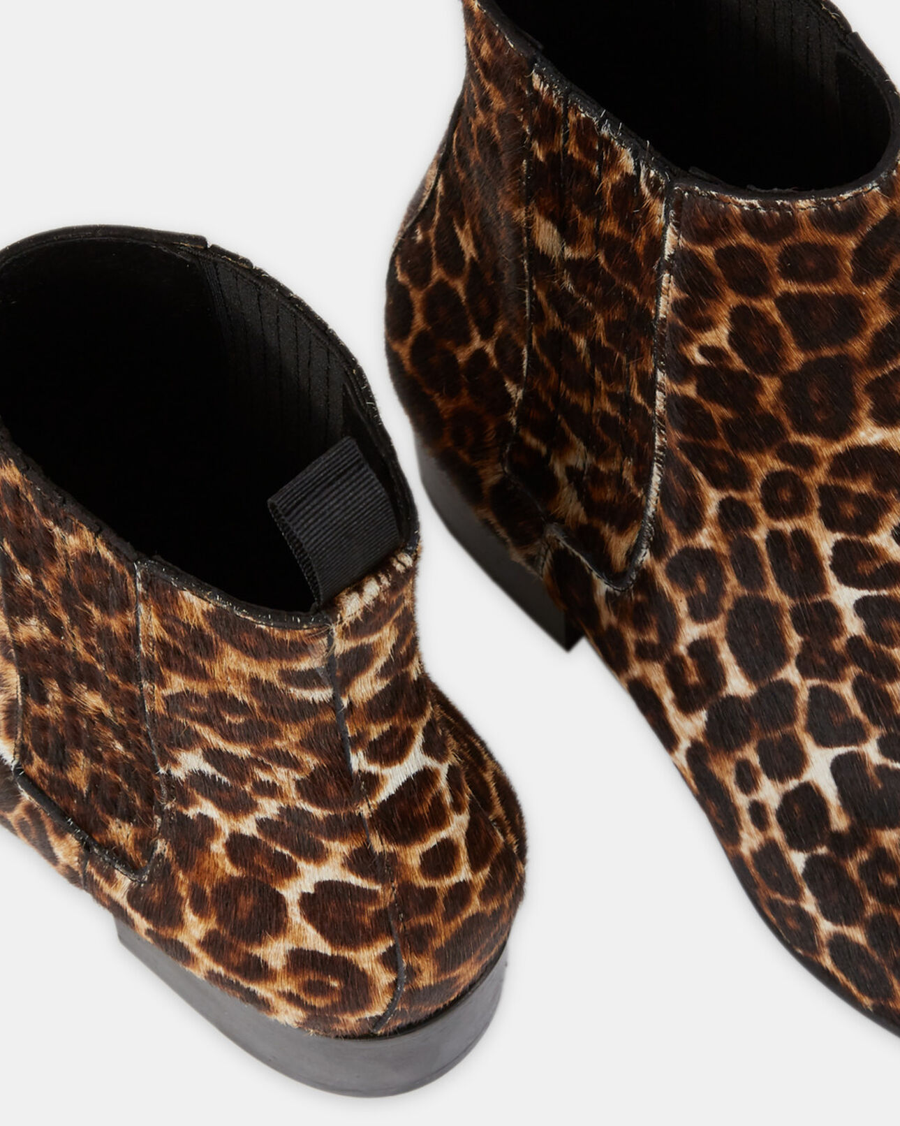 The Kooples FEMME LEOPARD boots en cuir léopard