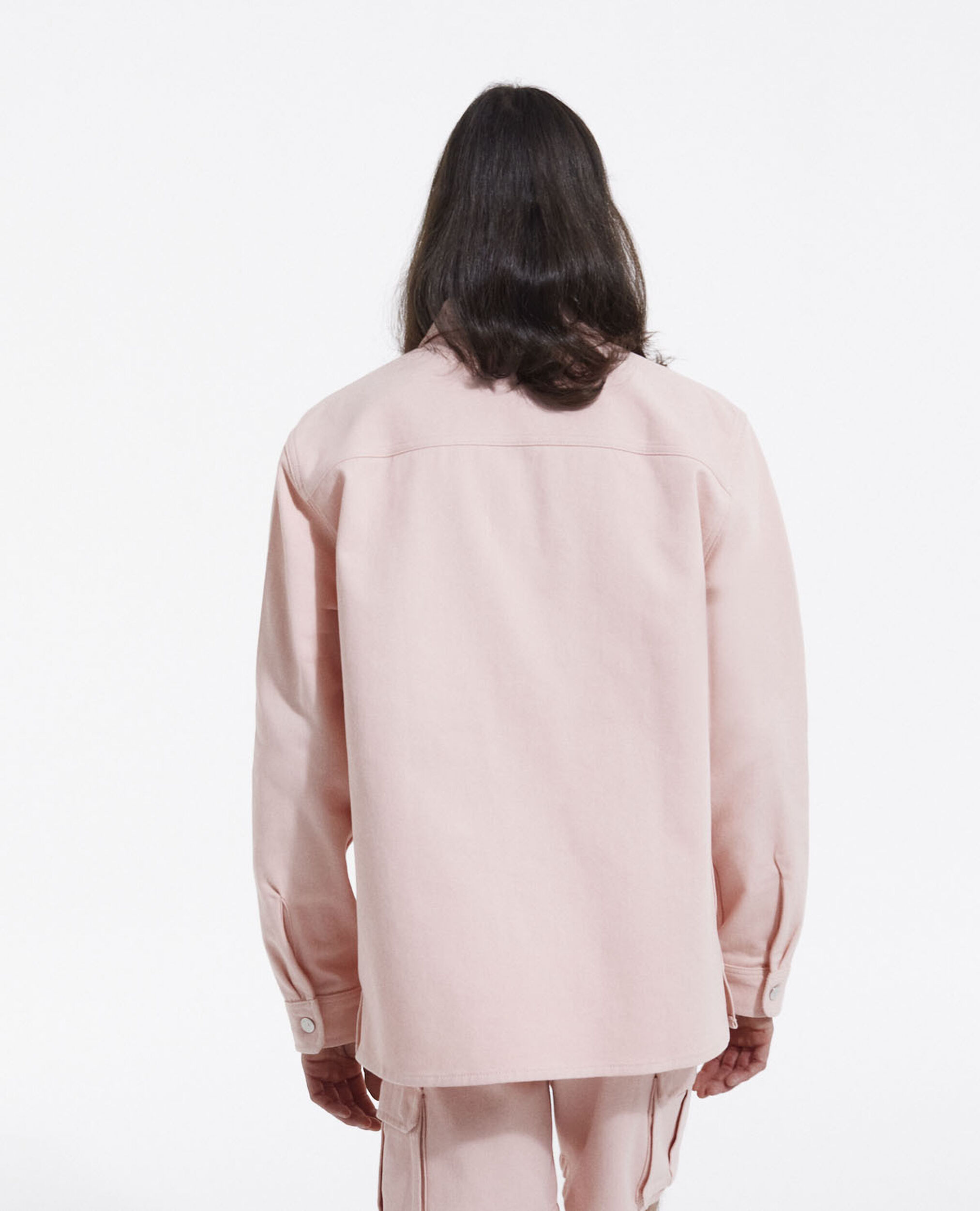 Hellrosa Baumwollhemd mit Taschen, LIGHT PINK, hi-res image number null