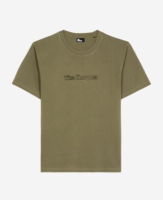 The Kooples HOMME KAKI t-shirt avec logo effet vintage kaki