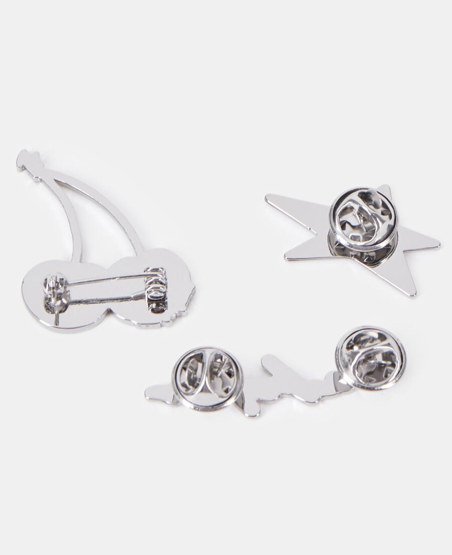 The Kooples M ANTIC SILVER pins set