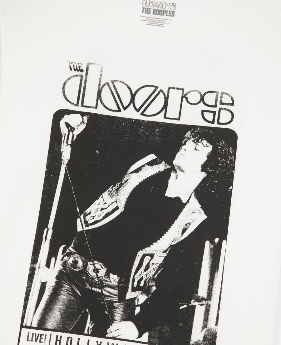 The Kooples UNISEX ECRU gemischtes t-shirt the doors x the kooples ecru