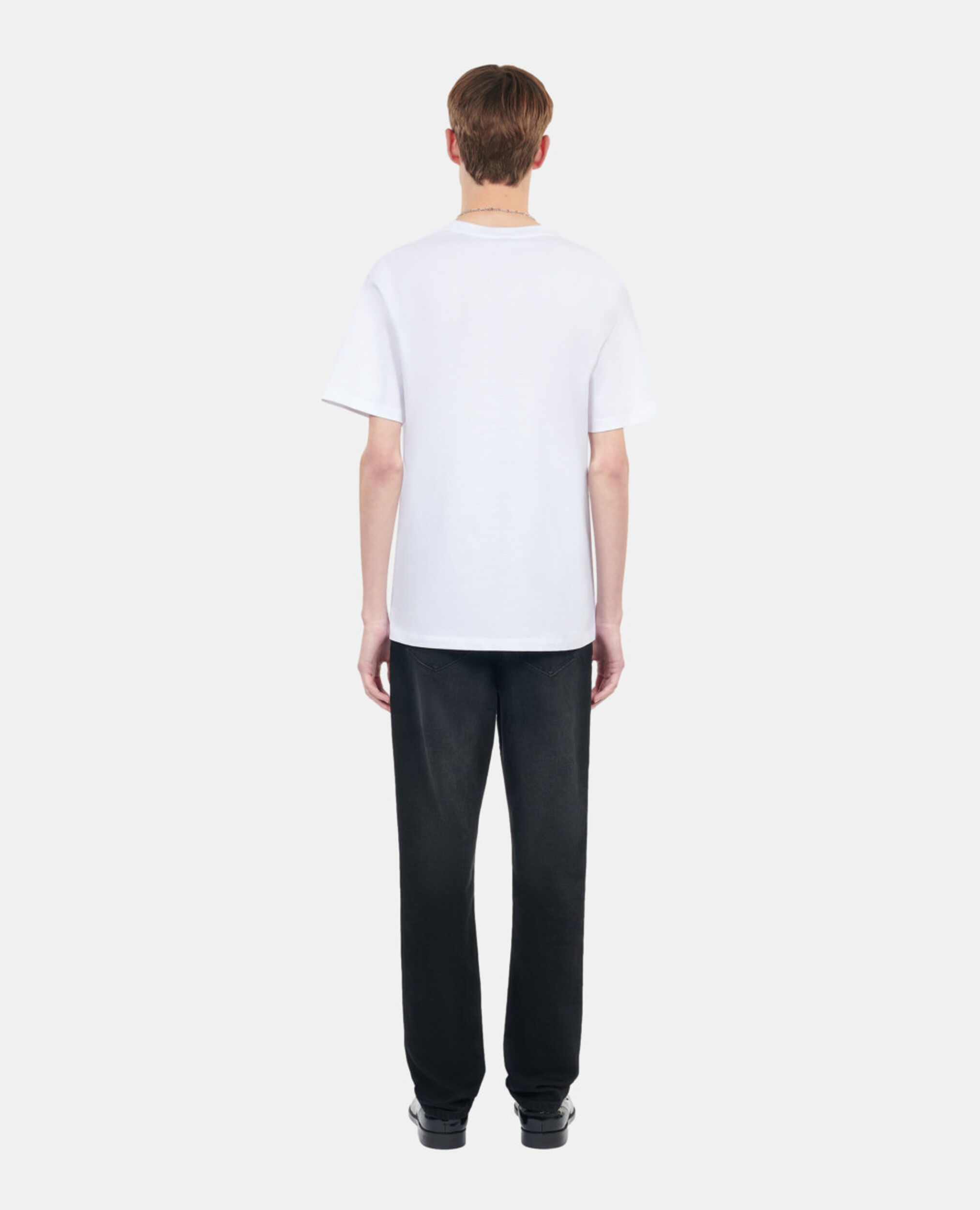 Weißes T-Shirt mit Eternal life-Stickerei, WHITE, hi-res image number null